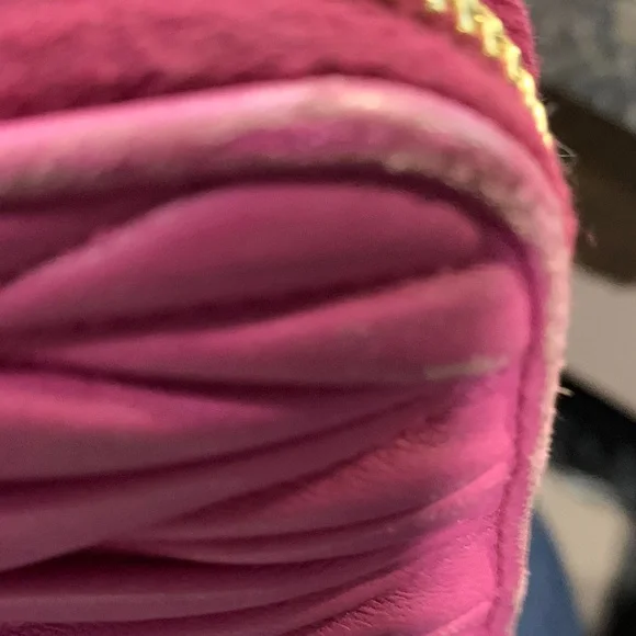 Miu Miu Pink Matelassé Leather Wallet - Picture 5 of 6